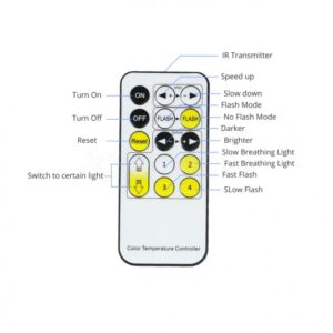 LED base IR fjernbetjening